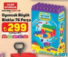 Uçar Oyuncak Büyük Bloklar 76 Parça