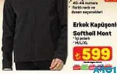 Erkek Kapüşonlu Softhell Mont