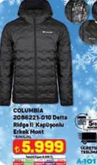 Columbia Delta Ridge Kapüşonlu Erkek Mont