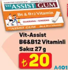 Vit-Assist B6&B12 Vitamini Sakız