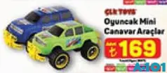 Çlk Toys Oyuncak Mini Canavar Araçlar