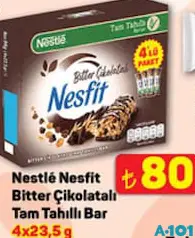 Nestle Nesfit Bitter Çikolatalı Tam Tahıllı Bar 4x23,5 g