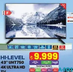 Hi-Level 43 inç 4K Ultra HD TV Akıllı Televizyon