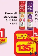 Everwell Efervesan 3'lü Etki 15'li