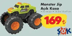 Oyuncak Monster Jip Açık Kasa