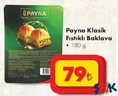 Payna Klasik Fıstıklı Baklava 180 g