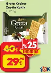 Greta Kraker Zeytin Kekik 120 g