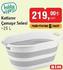 Hobby Life Katlanır Çamaşır Selesi 25 L