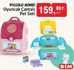 Piccolo Mondi Oyuncak Çantalı Pet Seti