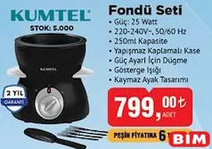 Kumtel Fondü Seti