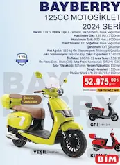 Skyjet Bayberry 125 cc Motosiklet 2024 Seri