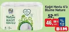 Blume Nature Kağıt Havlu 6'lı