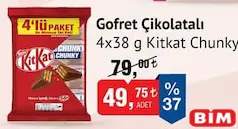 Nestle Kitkat Chunky Gofret Çikolatalı