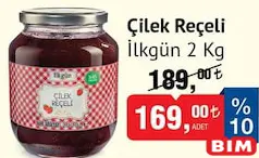 İlkgün Çilek Reçeli 2 kg