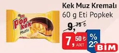 Eti Popkek Kek Muz Kremalı 60 g