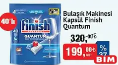 Finish Quantum Bulaşık Makinesi Kapsül 40'lı