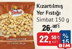 Simbat Kızartılmış Yer Fıstığı 150 g