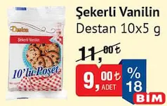 Destan Şekerli Vanilin 10x5 g