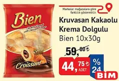 Bien Kruvasan Kakaolu Krema Dolgulu 10x30 g