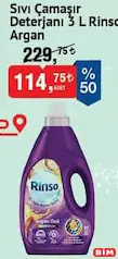 Rinso Argan Sıvı Çamaşır Deterjanı 3 L