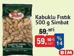 Simbat Kabuklu Fıstık 500 g