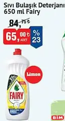 Fairy Sıvı Bulaşık Deterjanı 650 ml