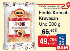 Uno Fındık Kremalı Kruvasan 300 g