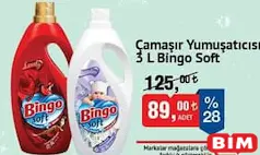 Bingo Soft Çamaşır Yumuşatıcısı 3 L