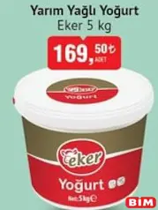 Eker Yarım Yağlı Yoğurt 5 Kg