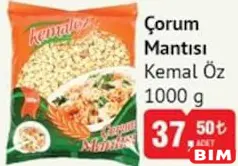 Kemal Öz Çorum Mantısı 1000 g