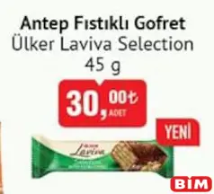 Ülker Laviva Selection Antep Fıstıklı Gofret 45 g