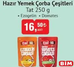 Tat Hazır Yemek Çorba Çeşitleri 250 g