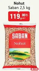 Saban Nohut 2,5 kg