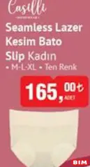 Casilli Seamless Lazer Kesim Bato Slip Külot Kadın