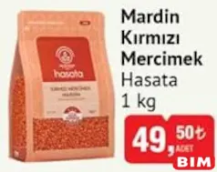 Hasata Mardin Kırmızı Mercimek 1 kg