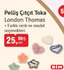 London Thomas Peluş Çıtçıt Toka