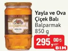 Balparmak Yayla ve Ova Çiçek Balı 850 g