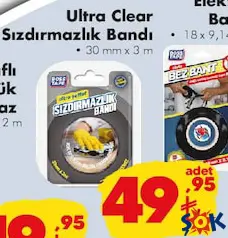 Boss Tape Ultra Clear Sızdırmazlık Bandı