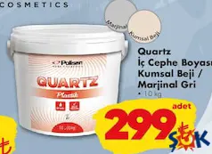 Polisan Quartz İç Cephe Boyası Kumsal Beji / Marjinal Gri 10 kg