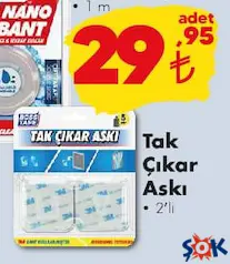 Boss Tape Tak Çıkar Askı 2'li