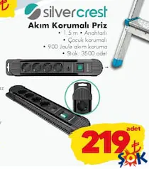 Silvercrest Akım Korumalı Priz