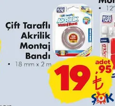 Boss Tape Çift Taraflı Akrilik Montaj Bandı