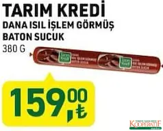 Tarım Kredi Dana Isıl İşlem Görmüş Baton Sucuk 380 g