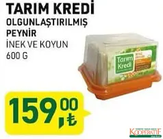 Tarım Kredi Olgunlaştırılmış Peynir İnek ve Koyun 600 g