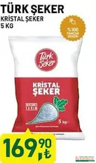 Türk Şeker Kristal Toz Şeker 5 kg