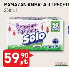 Solo 250'li Ramazan Kağıt Peçete