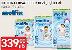 Molfix 4 Numara Maxi 100'lü Bebek Bezi