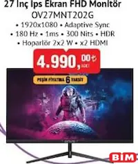 Onvo  27 inç IPS Ekran FHD Monitör