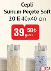 Cepli Sunum Peçete Soft 20'li