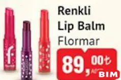 Flormar Renkli Lip Balm